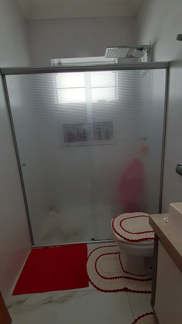 Box de banheiro com película jateada