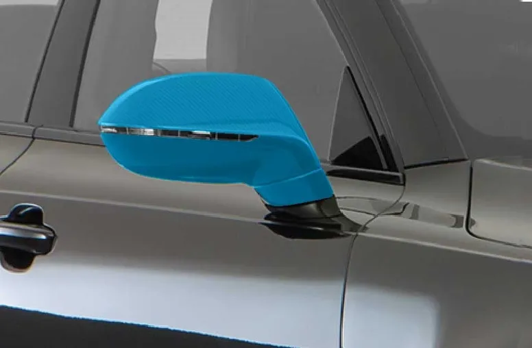 Ilustração da área de cobertura: PPF no Retrovisor